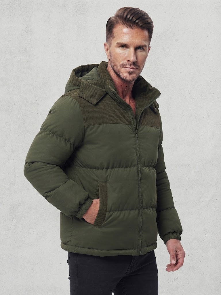 Men’s Warm Hooded Winter Jacket – Thickened Windproof Casual Outerwear