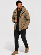 Men’s Fleece Hooded Jacket – Warm, Windproof & Functional