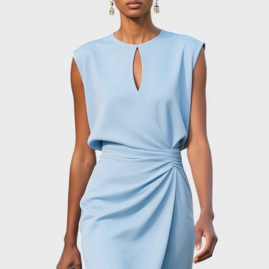 Kathy | Elegant getailleerde jurk bruiloft chic