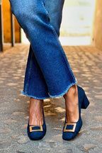 Noor | elegante dames pumps blokhak comfortabele hakken