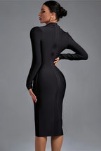 Feline | overslag midi jurk elegant getailleerd zomer