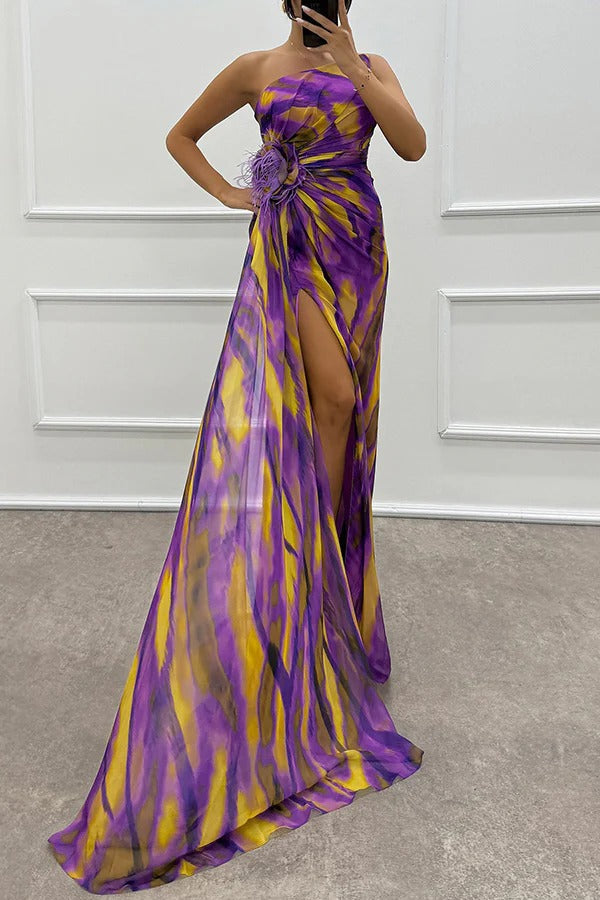 Isla | Kleurrijke maxi jurk elegant bruiloft