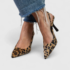 Sophie | Chic slingback hakken dames panter print