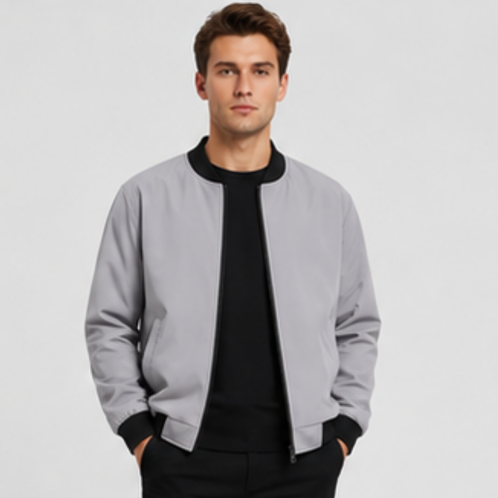 Men’s Bomber Jacket, Lightweight Transitional Jacket
