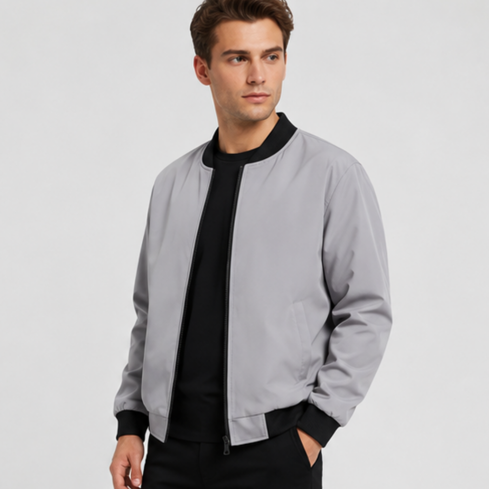 Men’s Bomber Jacket, Lightweight Transitional Jacket