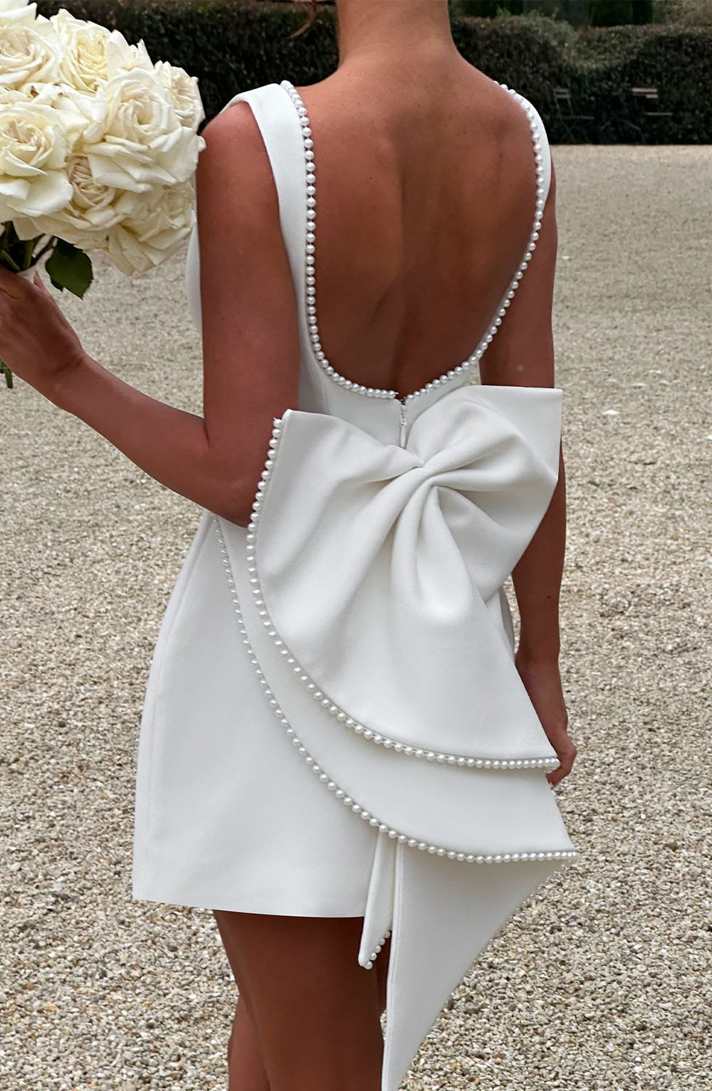 Catherine | Getailleerd mini jurk elegant bruiloft