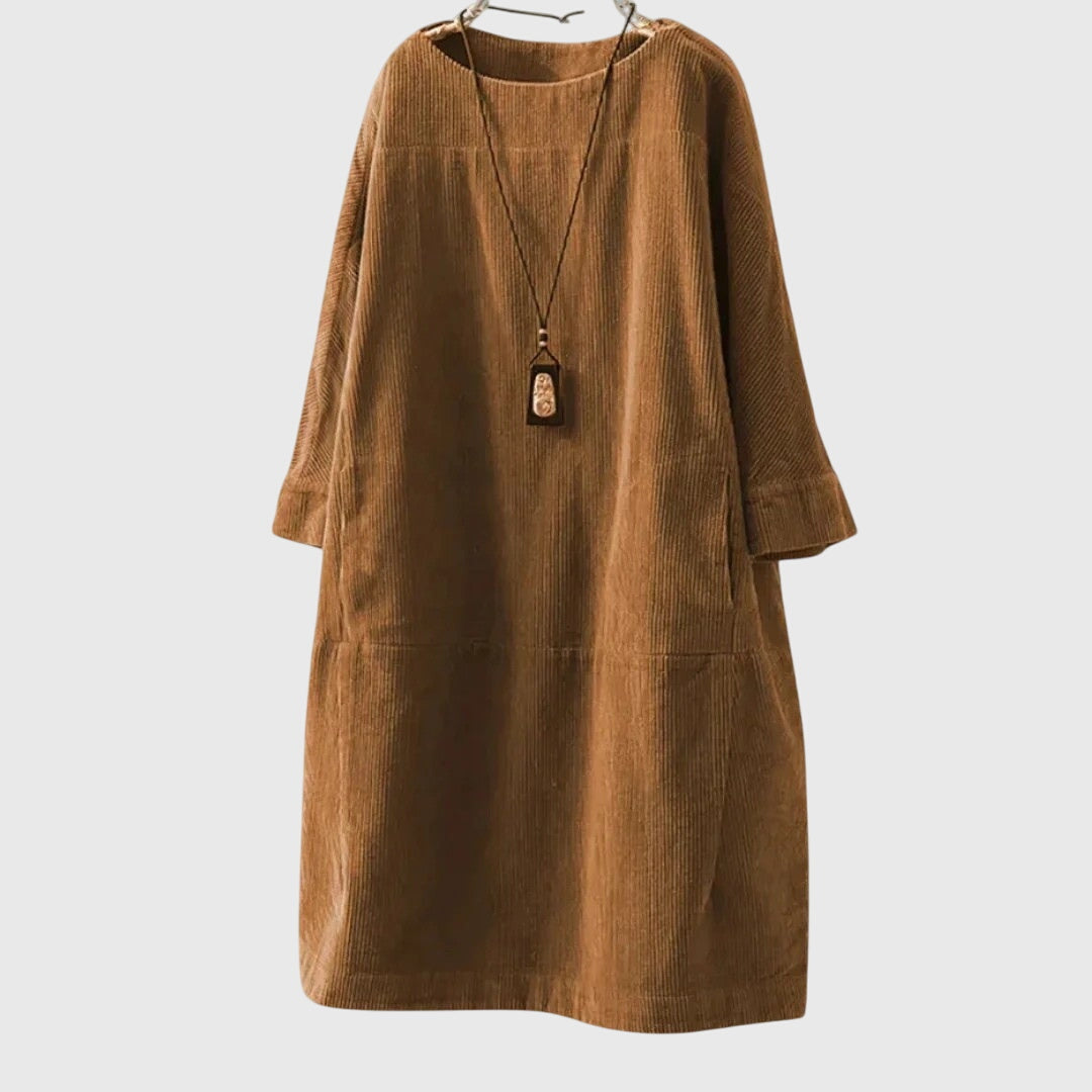 Grace | zachte losvallende midi jurk casual