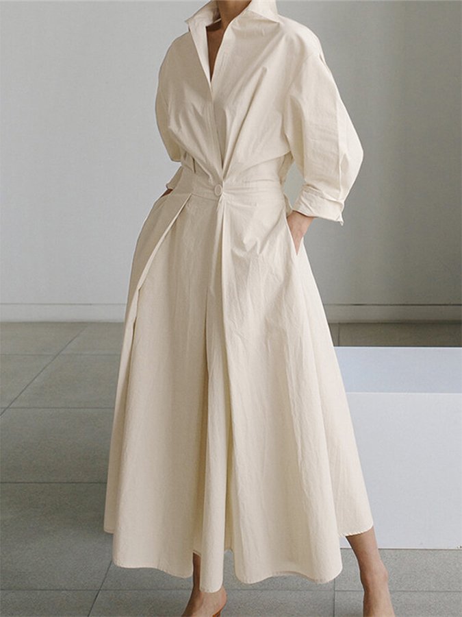 Eden | Elegante losse maxi jurk casual chic avond