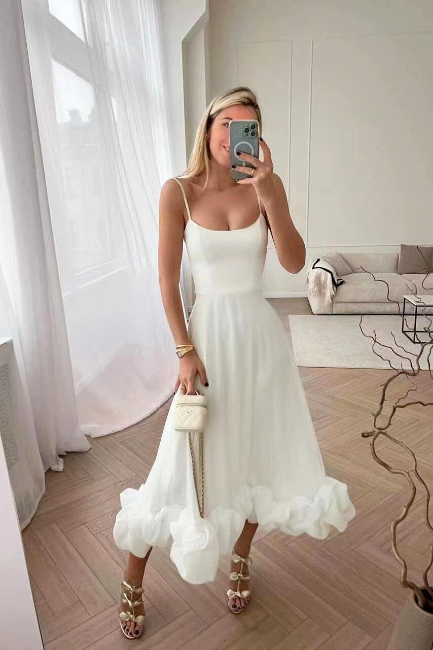 Dahlia | Vloeiende maxi jurk elegant casual bruiloft