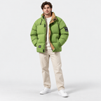 Men’s Warm Padded Zip-Up Jacket – Casual Windproof Winter Coat