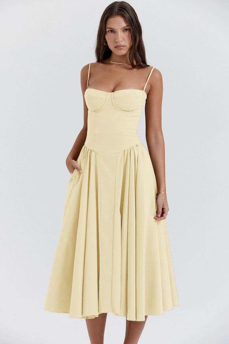 Lark | Stijlvolle lange jurk vintage elegant avond