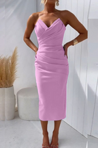 Antoinette | Strapless kanten jurk elegant feest avond