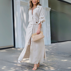 Amara | Luchtige maxi jurk v-hals zomers elegant