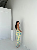 Annabelle | Bloemen maxi jurk mouwloos elegant bruiloft