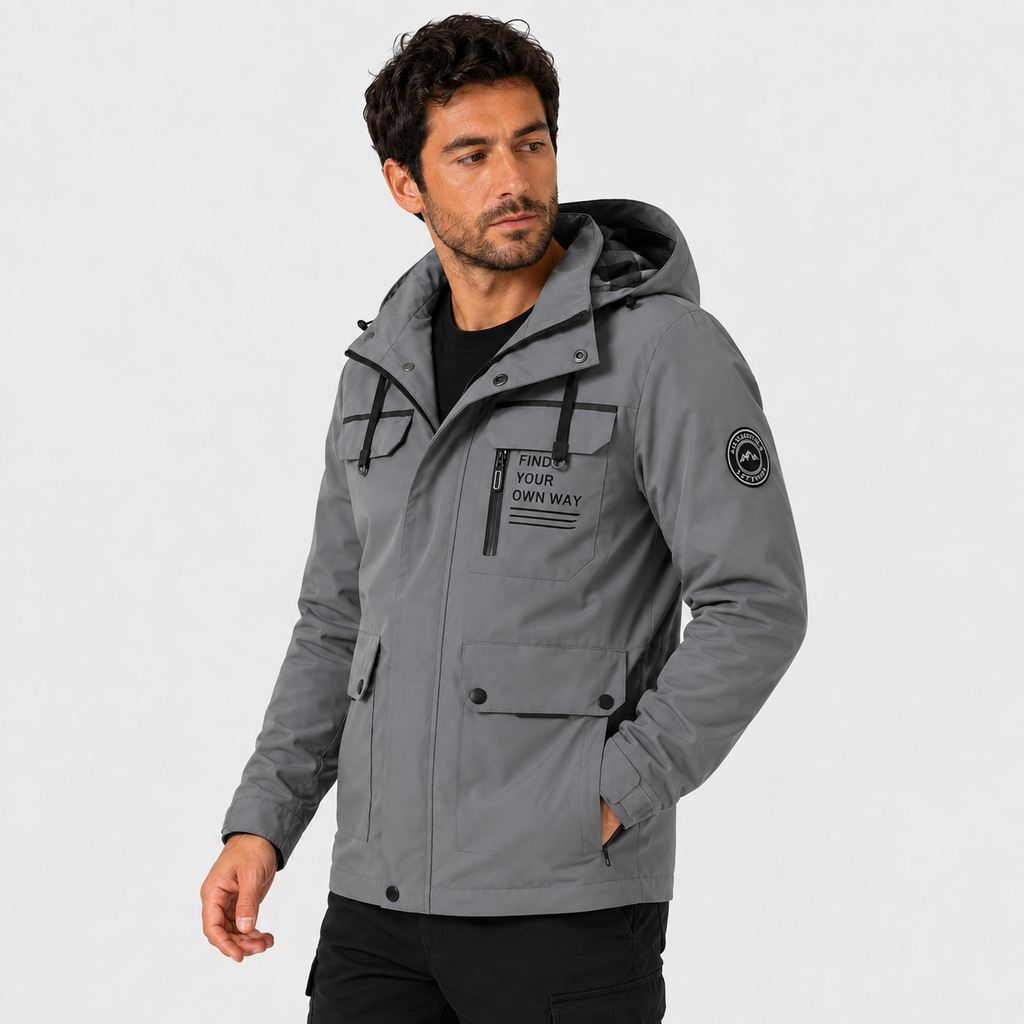Men’s Casual Bomber Jacket – Lightweight Windbreaker for Spring & Summer