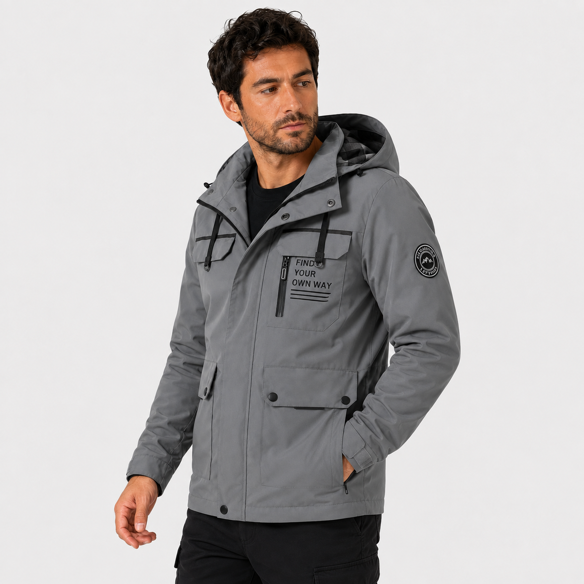 Men’s Casual Bomber Jacket – Lightweight Windbreaker for Spring & Summer
