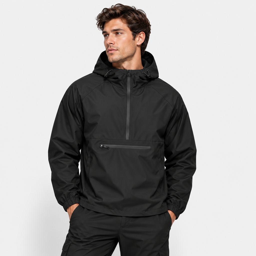 Men’s Sporty Pullover Jacket – Lightweight Autumn Layer