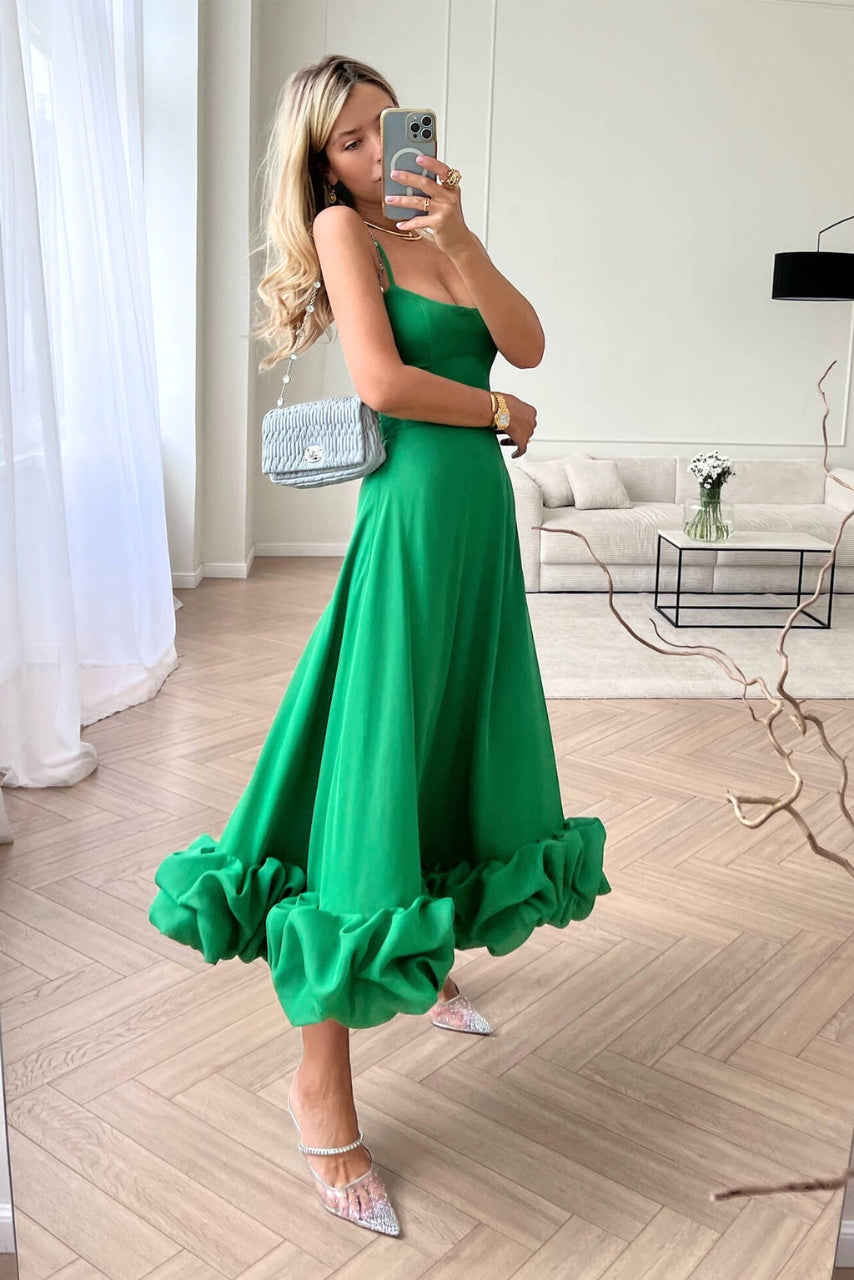Dahlia | Vloeiende maxi jurk elegant casual bruiloft
