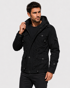 Men’s Fleece Hooded Jacket – Warm, Windproof & Functional