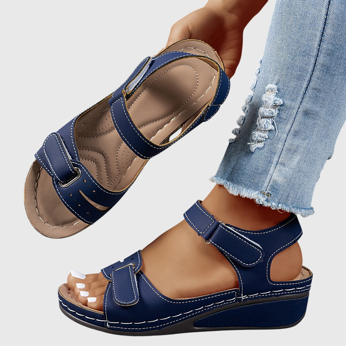 Crystal | Comfortabel verstelbare sandalen dames zomerschoenen