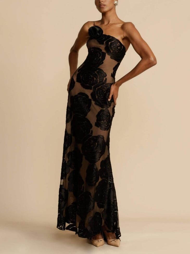 Arabella | Bloemen maxi jurk romantisch vloeiend bruiloft