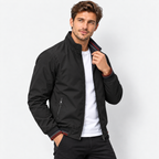 Men’s Reversible Utility Jacket – Stand Collar Casual Zip-Up Coat
