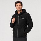 Men's Thickened Polar Fleece Hooded Cardigan Jacket