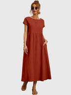 Giselle | luchtige casual midi jurk zomer
