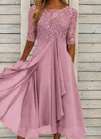 Rosa | luchtige midi jurk zomers veelkleurig casual