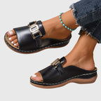 Kathryn | Elegant platte sandalen dames instap zomerschoenen