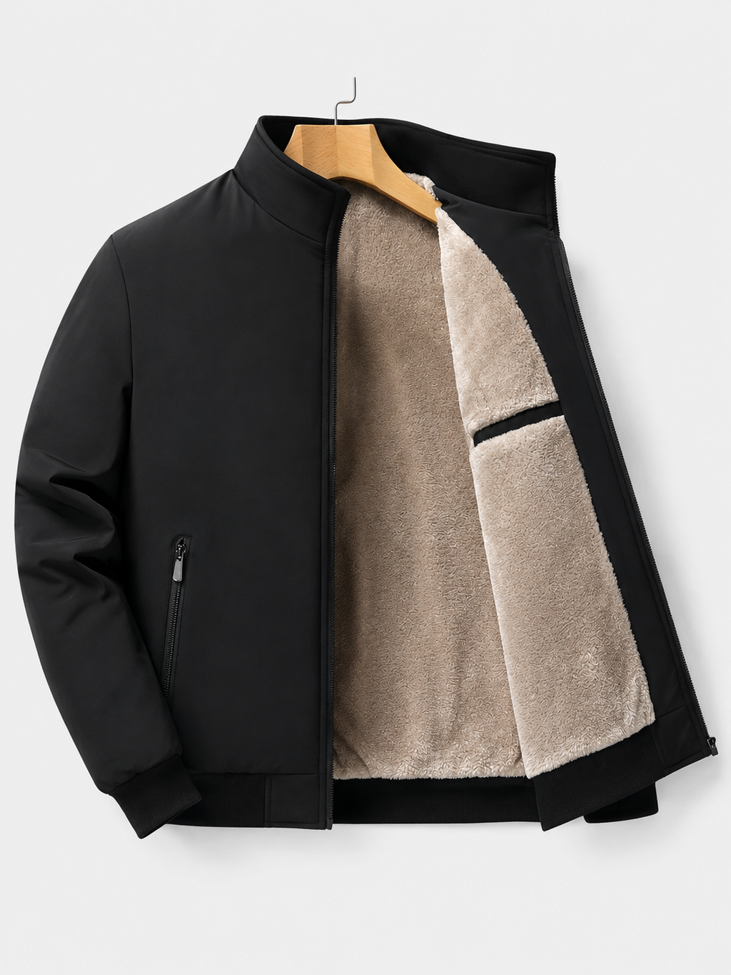 Men’s Fleece Jacket – Extra Thick & Warm for Cold Days