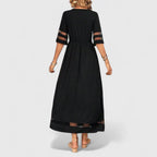 Delymarina | losvallende casual midi jurk zomer