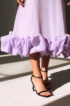 Dahlia | Vloeiende maxi jurk elegant casual bruiloft