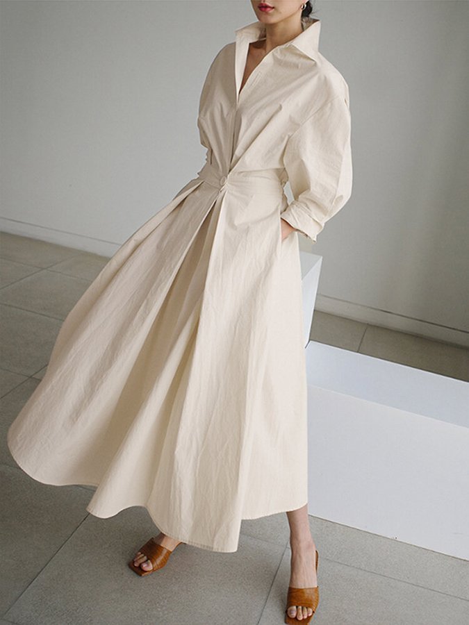 Eden | Elegante losse maxi jurk casual chic avond