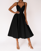 Katie | Strappy midi jurk elegant bruiloft