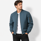 Claude Men’s Transitional Bomber Jacket – Spring & Autumn Casual Outerwear