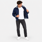 Men’s Stand Collar Pilot Jacket – Color Block Casual Sportswear