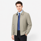 Men's Executive Lapel Zip-Pocket Jacket