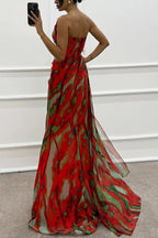 Isla | Kleurrijke maxi jurk elegant bruiloft