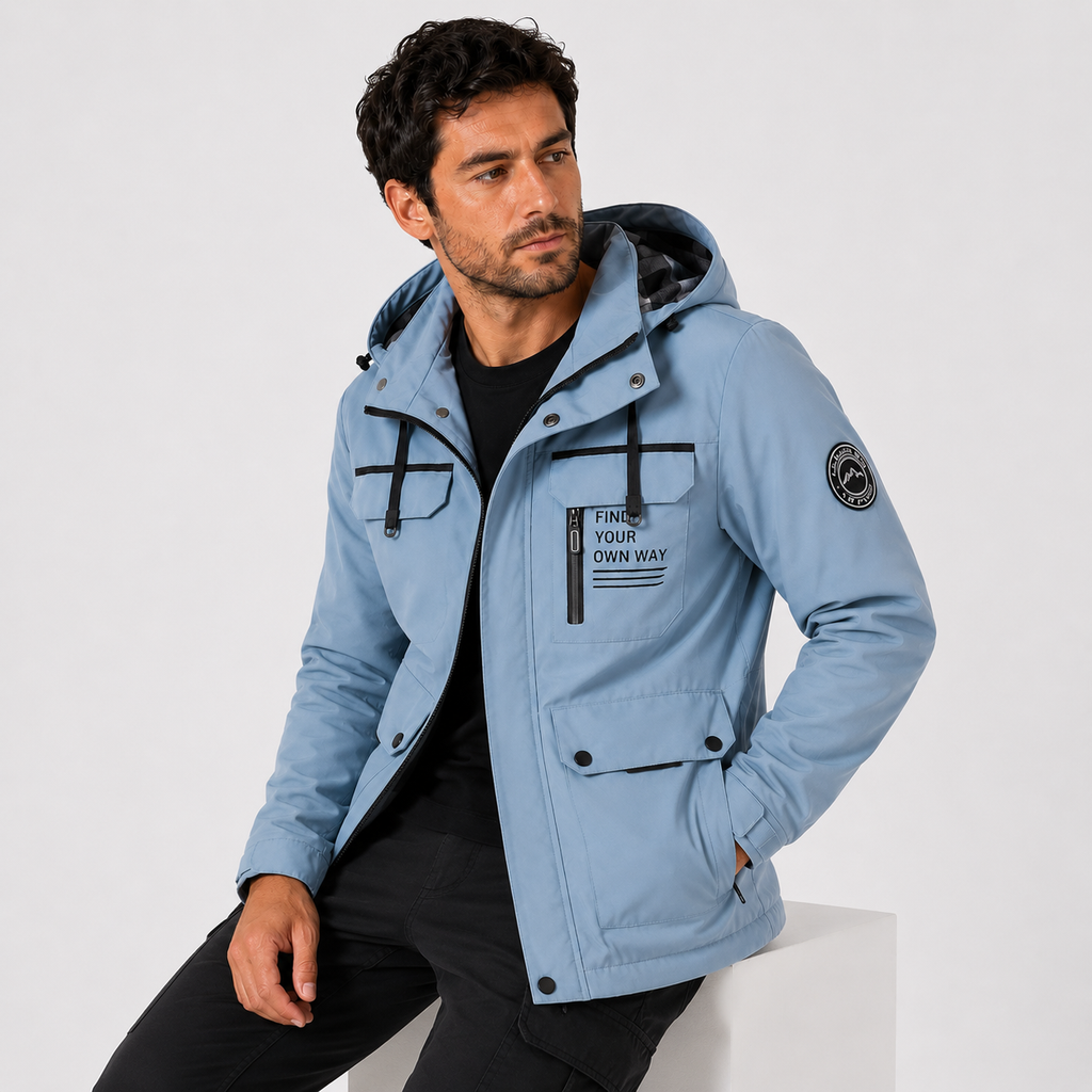 Men’s Casual Bomber Jacket – Lightweight Windbreaker for Spring & Summer