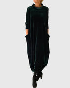 Eva | zachte losse midi jurk comfortabel