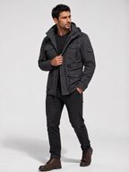 Men’s Fleece Hooded Jacket – Warm, Windproof & Functional