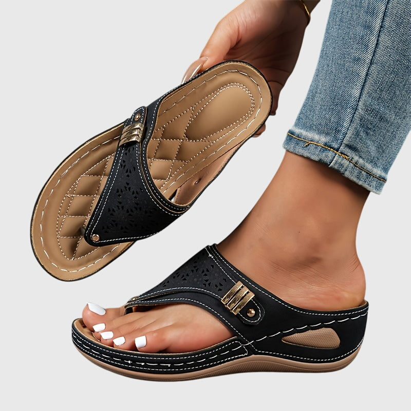 Livia | Stijlvol comfort sandalen dames instappers zomer