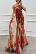 Isla | Kleurrijke maxi jurk elegant bruiloft