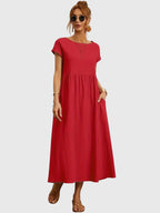 Giselle | luchtige casual midi jurk zomer