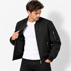 Claude Men’s Transitional Bomber Jacket – Spring & Autumn Casual Outerwear