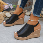 Aurora | Comfortabel sleehak sandalen dames instap schoenen