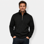 Men's Fleece Half-Zip Stand Collar Sweatshirt