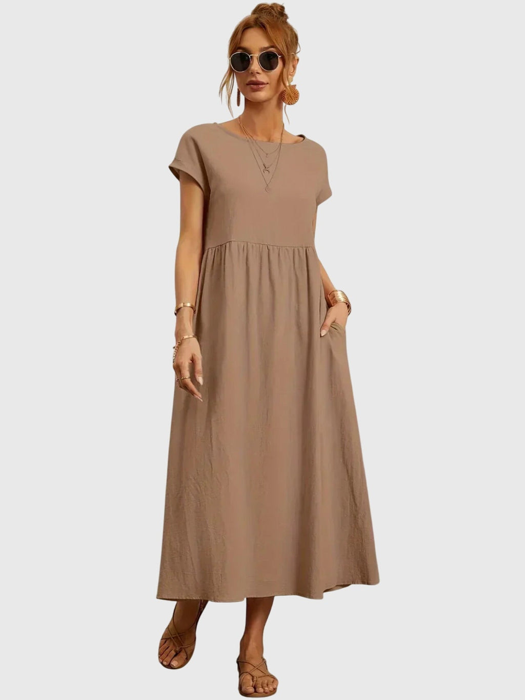 Giselle | luchtige casual midi jurk zomer
