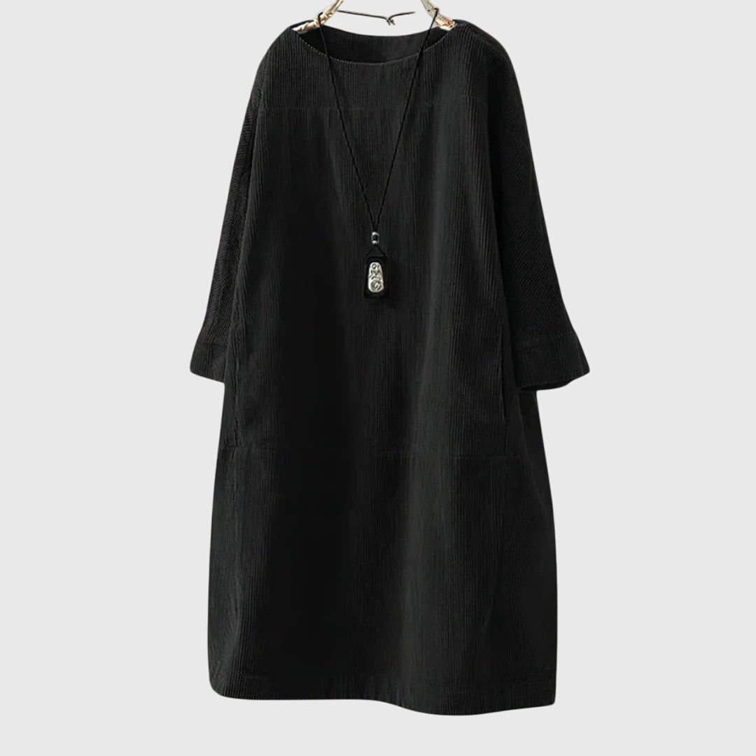 Grace | zachte losvallende midi jurk casual